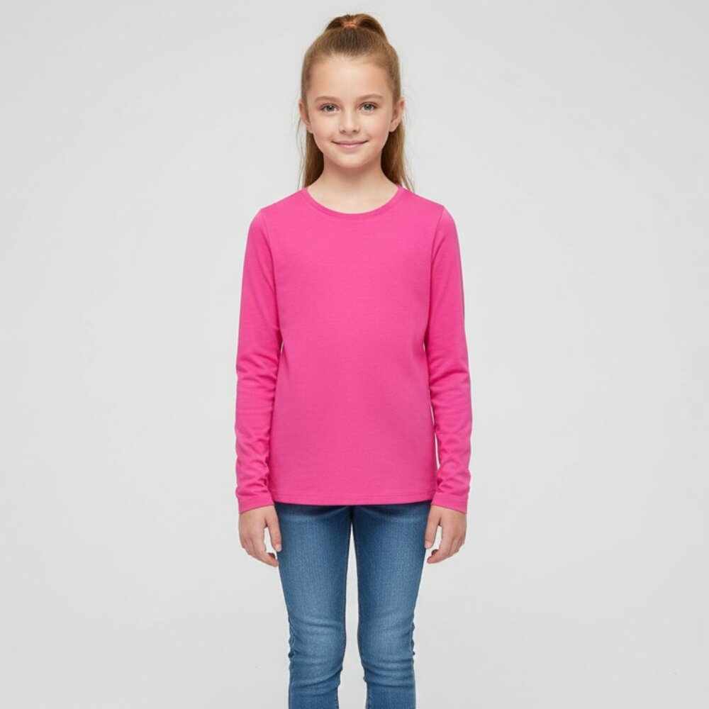 Wonder Nation Girls Long Sleeve Top – Size Large (10/12) – Pink